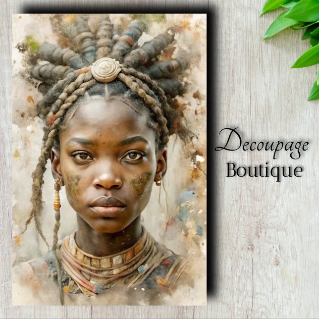 Papier Mousseline Découpage de princesse de la Terre (Earth Princess Decoupage Tissue Paper)