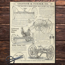 Découpage de publicité de matériel agricole de fen