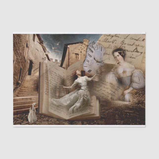 Papier Mousseline Découpage de son journal (Recto)