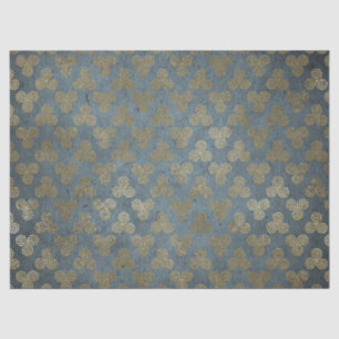 Papier Mousseline Découpage de spirale de noeud céleste d'or