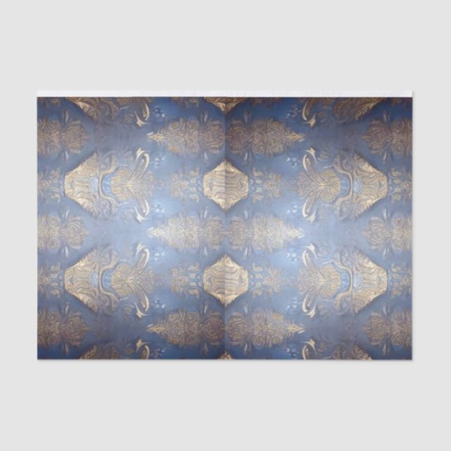 Papier Mousseline Découpage de style baroque, papier artisanal ou ca (Recto)