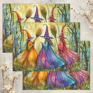 PAPIER MOUSSELINE DÉCOUPAGE DE TÉMOINS HALLOWEEN WHIMSICAL