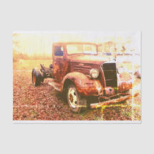 Découpage de tissu de voiture Vintage 3