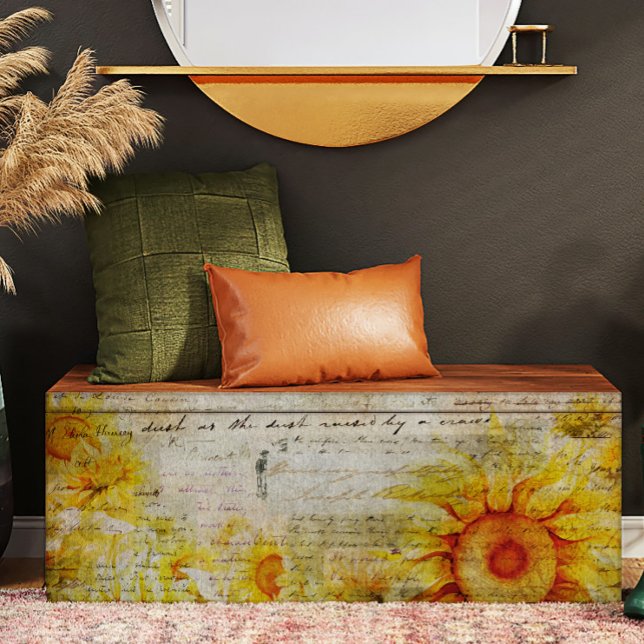 Papier Mousseline Découpage de tournesol et écriture manuscrite de s (Créateur téléchargé)