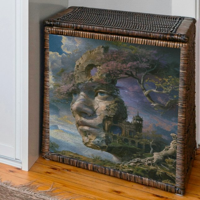Papier Mousseline Découpage de visage dans la falaise (Créateur téléchargé)
