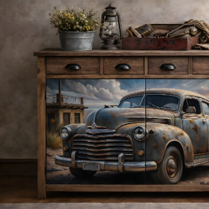 Papier Mousseline Découpage de voiture vintage