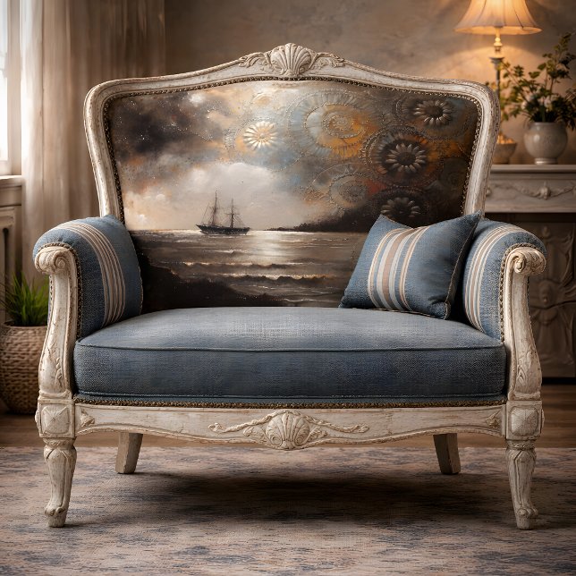 Papier Mousseline Découpage de voyage du navire céleste (Celestial Ship Journey Decoupage Tissue Paper)