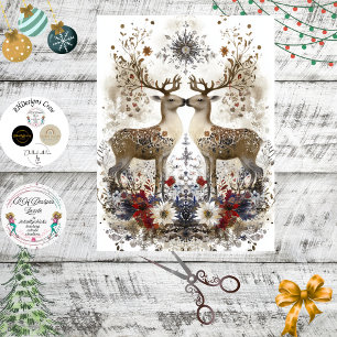 Papier Mousseline Découpage Découpage Décor forestier rustique de ce