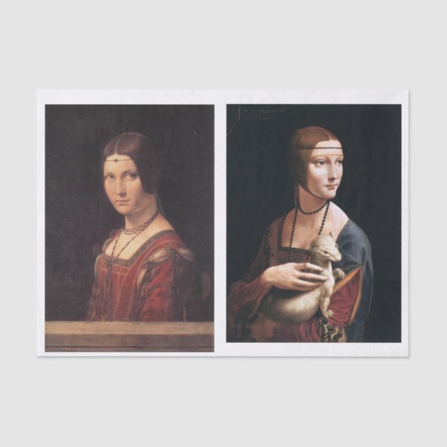 Papier Mousseline Découpage des femmes d'art classique (Recto)