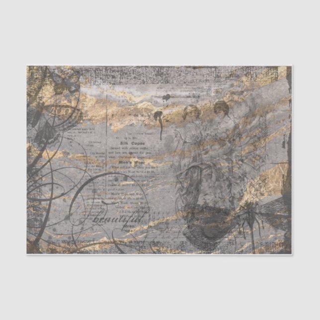 Papier Mousseline Découpage des femmes de marbre (Recto)