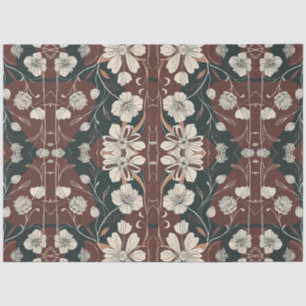 Papier Mousseline Découpage des fleurs noires d'automne