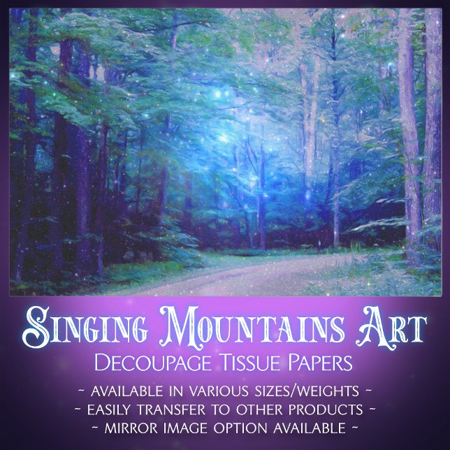 Papier Mousseline Découpage des lucioles de la forêt crépusculaire b (Créateur téléchargé)