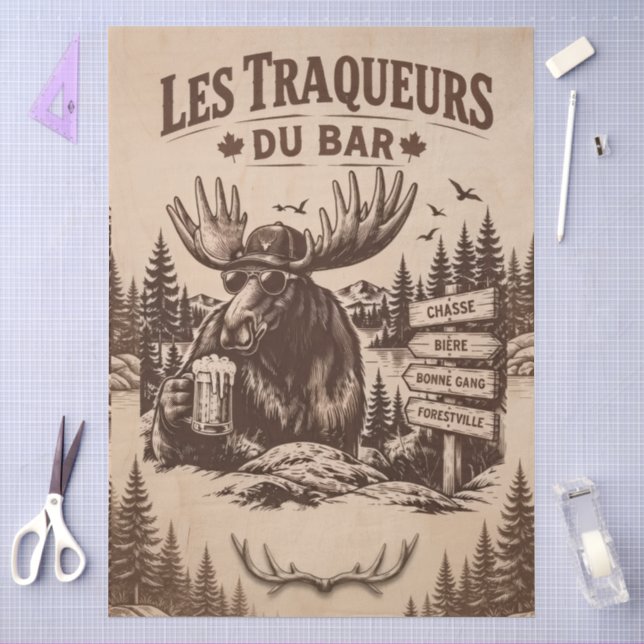 Papier Mousseline Découpage des Traqueurs  (Artisanat)