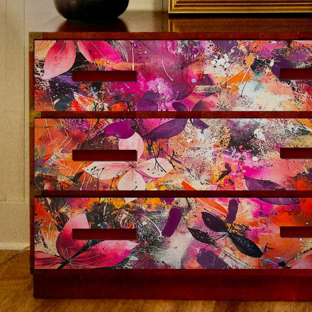 Papier Mousseline Découpage d'explosion violette et rose (Créateur téléchargé)