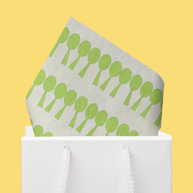 Papier Mousseline Découpage DIY Forêt Verte Moderne (Créateur téléchargé)