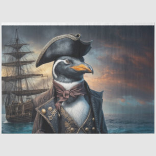 Papier Mousseline Découpage du capitaine du navire Penguin   Whimsy 