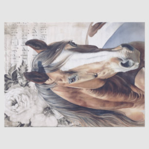 Papier Mousseline Découpage du cheval de peinture américain