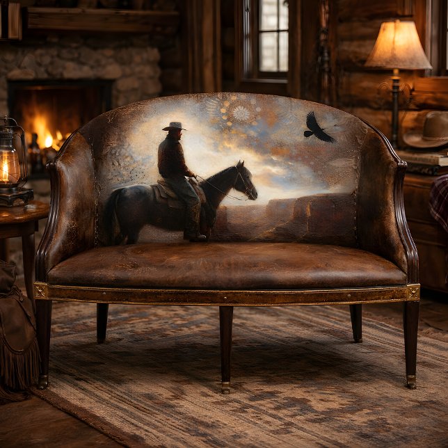 Papier Mousseline Découpage du conducteur occidental (Western Rider Decoupage Tissue Paper Mockup)