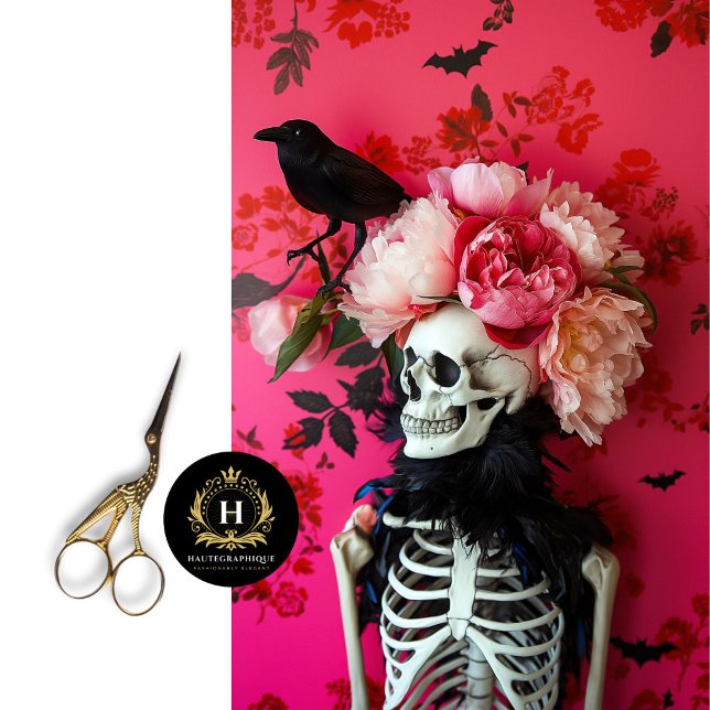 Papier Mousseline Découpage du crâne gothique de squelette (Créateur téléchargé)