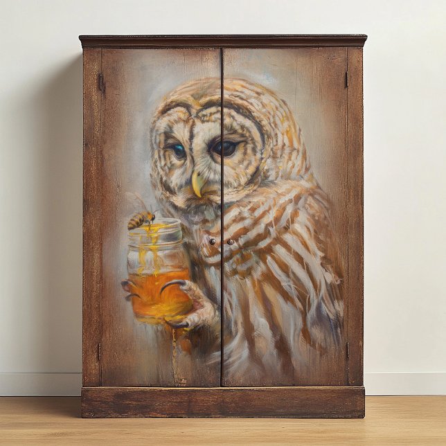 Papier Mousseline Découpage du hibou apiculteur (Créateur téléchargé)