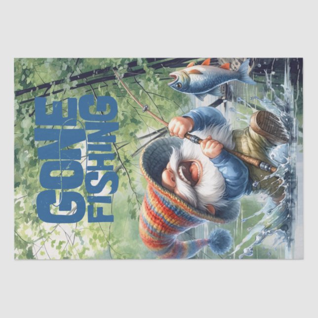 Papier Mousseline Découpage du jeu de pêche (Recto)