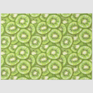 Papier Mousseline Découpage du Motif de tranche Kiwi