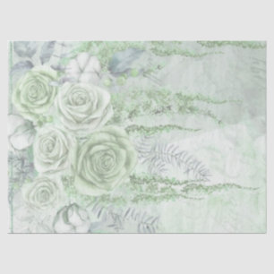 Papier Mousseline Découpage du Rose vintage d'antiquités