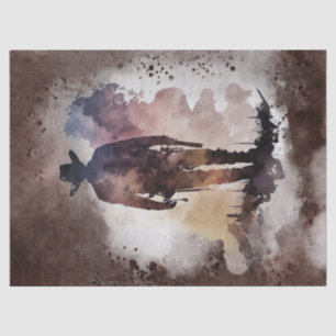 Papier Mousseline Découpage en aquarelle Western Cowboy