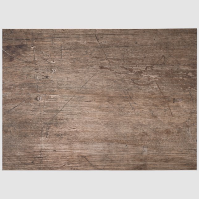 Papier Mousseline Découpage en bois rustique  (Recto)