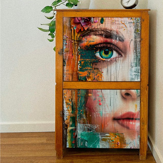 Papier Mousseline Découpage en techniques mixtes (Créateur téléchargé)