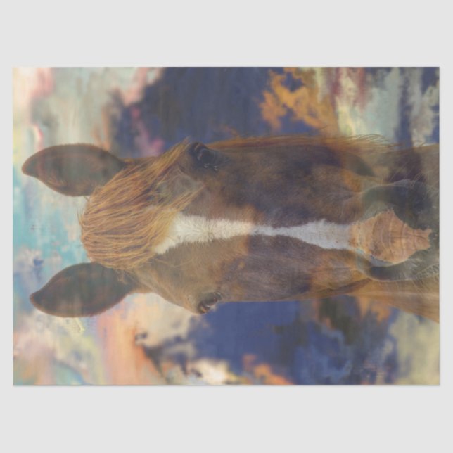 Papier Mousseline Découpage équestre Breeze (Recto)