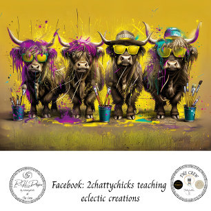 Papier Mousseline Decoupage Équipe RHDesign Highland Artists