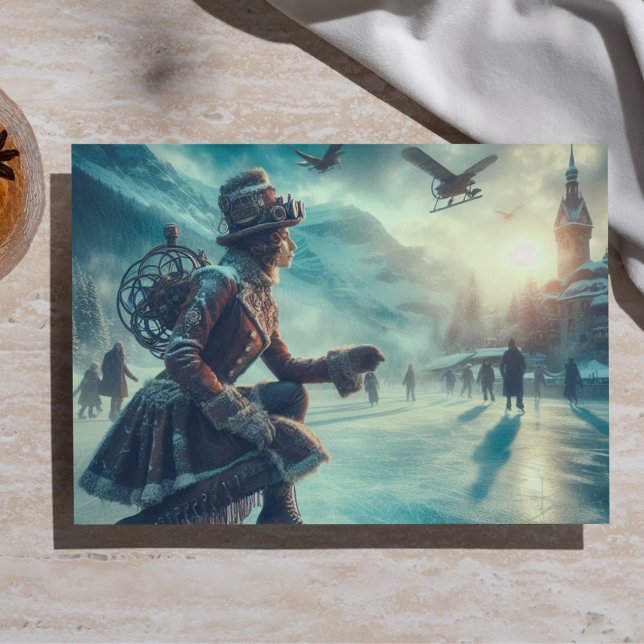 Papier Mousseline Découpage Fantastique Steampunk Messager d'Hiver (Créateur téléchargé)