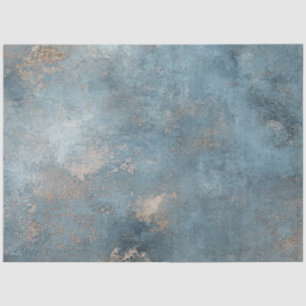 Papier Mousseline Découpage Faux Finition Blue Mist Patina