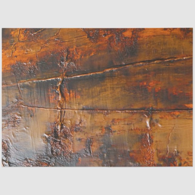 Papier Mousseline Découpage Faux texturés Couleur cuivre fini (Recto)