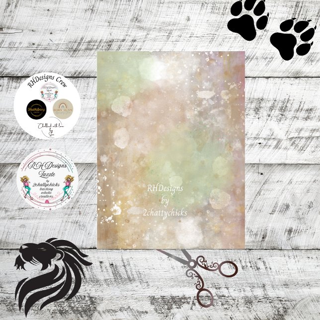 Papier Mousseline Découpage Faux texturés Finition Turquoise bleu ve (Créateur téléchargé)