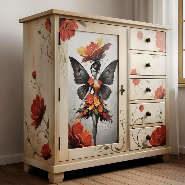 Papier Mousseline Decoupage Fée Fleur Whimsique (Créateur téléchargé)