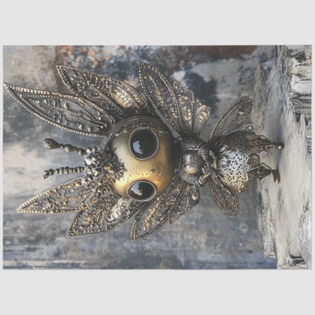 Papier Mousseline Découpage Fée lunaire Créature Ailes complexes (Recto)