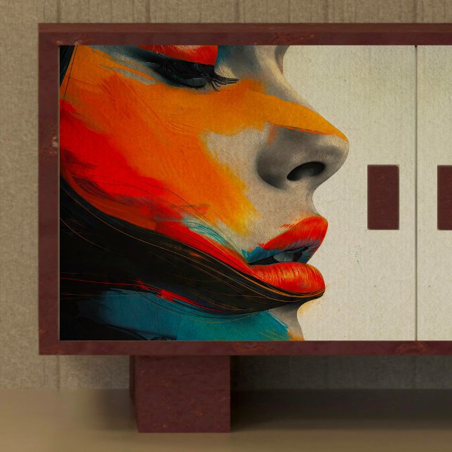 Papier Mousseline Découpage Femme Edgy Seventies (Créateur téléchargé)