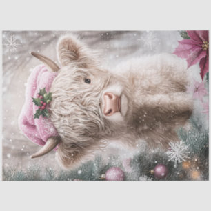 Papier Mousseline Découpage Fille habillée Noël Attire