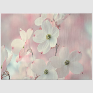 Papier Mousseline Découpage Fleurs de bois de chien rose délicates