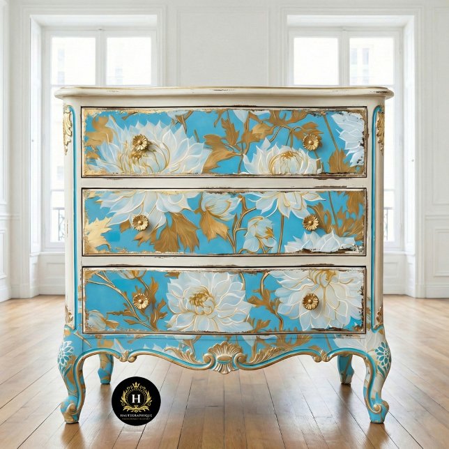 Papier Mousseline Découpage floral rustique vintage  (Créateur téléchargé)