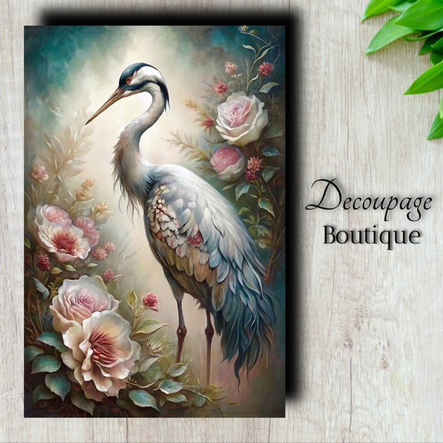 Papier Mousseline Découpage Garden Sentinel (Garden Sentinel Decoupage Tissue Paper)