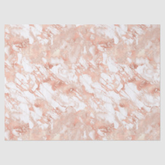 Papier Mousseline Découpage Gold et Marbre blanc Rose