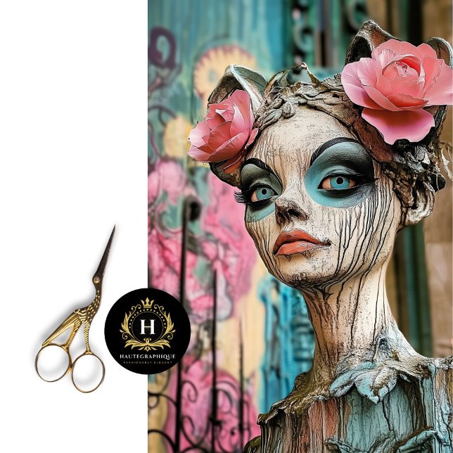 Papier Mousseline Découpage Gothique Paris Gargoyle (Créateur téléchargé)