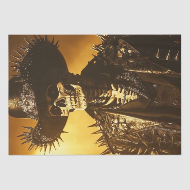 Papier Mousseline Découpage Gothique Spirit Cowboy Imaginaire foncé (Recto)