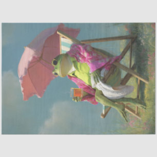 Papier Mousseline Découpage Grenouille d'été Whimsical le jour chaud