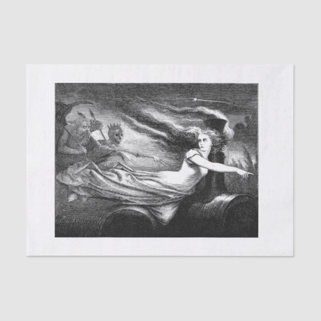 Papier Mousseline Découpage Halloween (Recto)