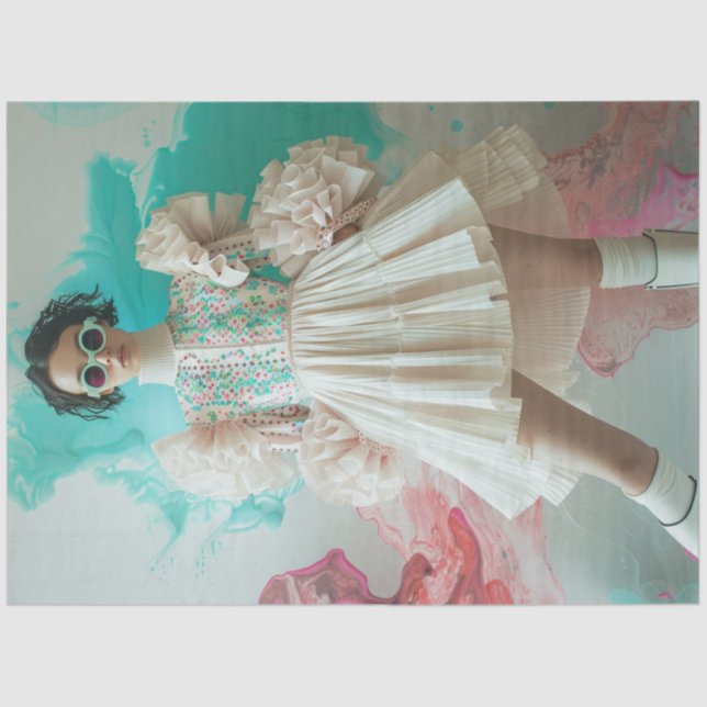 Papier Mousseline Découpage haute mode (Recto)