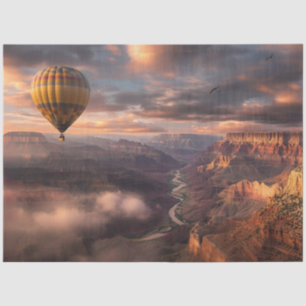 Papier Mousseline Découpage Hot Air Balloon Western Sky Colorado